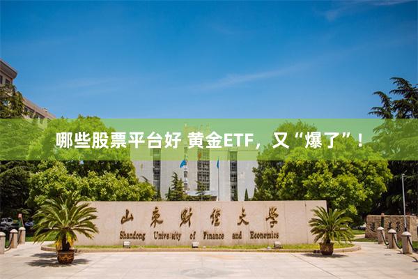 哪些股票平台好 黄金ETF，又“爆了”！
