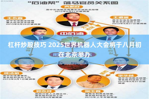 杠杆炒股技巧 2025世界机器人大会将于八月初在北京举办