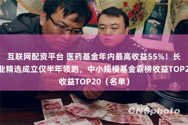 互联网配资平台 医药基金年内最高收益55%！长城医药产业精选成立仅半年领跑，中小规模基金霸榜收益TOP20（名单）