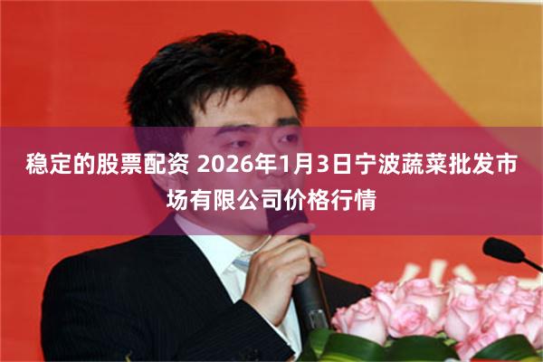 稳定的股票配资 2026年1月3日宁波蔬菜批发市场有限公司价格行情